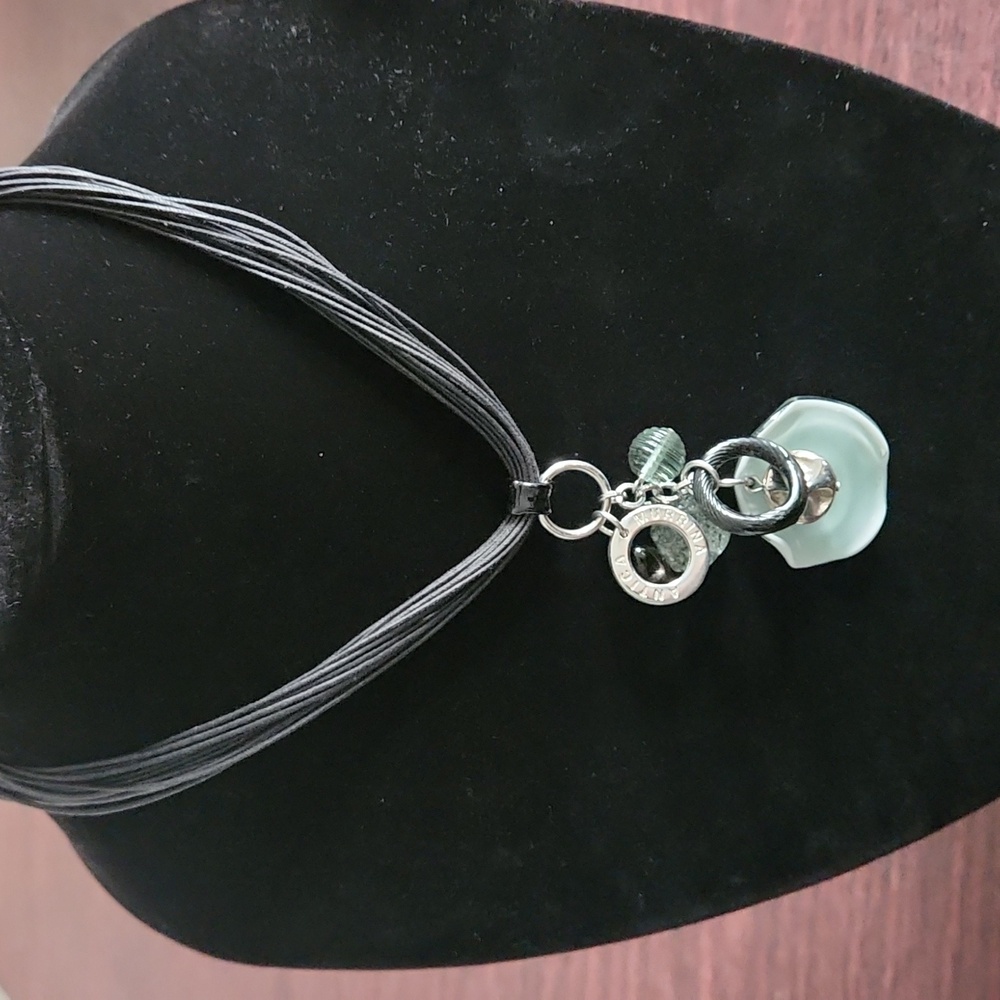 Antica Murrina -Multi-Strand Necklace with Murano Glass Charm